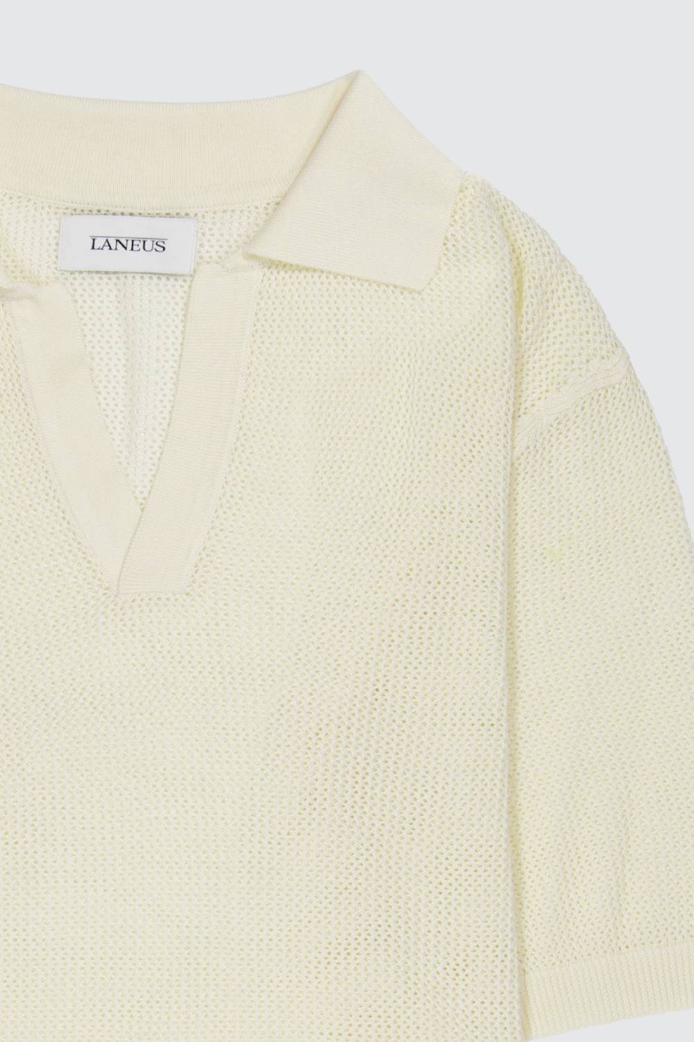 Laneus Laneus polo in mesh con scollo a V Spedizione Gratuita