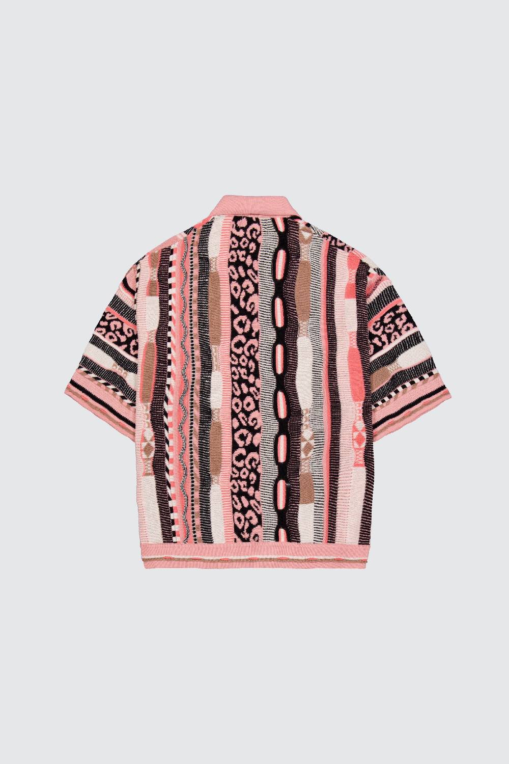 Laneus Laneus polo multicolor pink in jacquard Soddisfazione Garantita