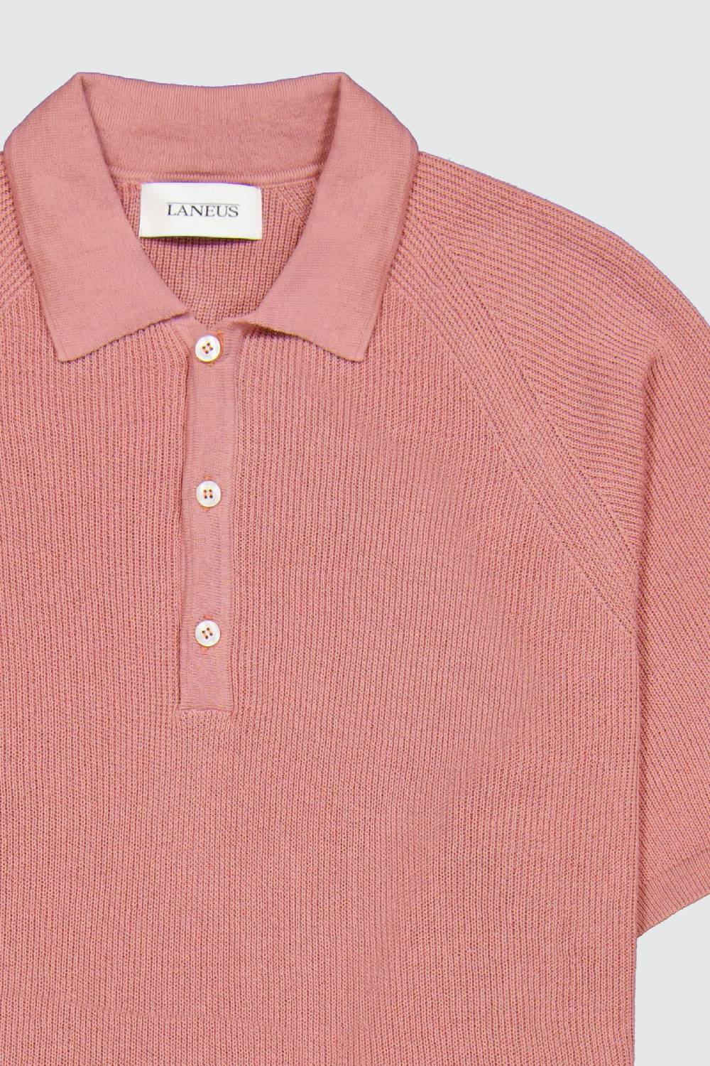Laneus Laneus polo pink in maglia con bottoni Negozi Online