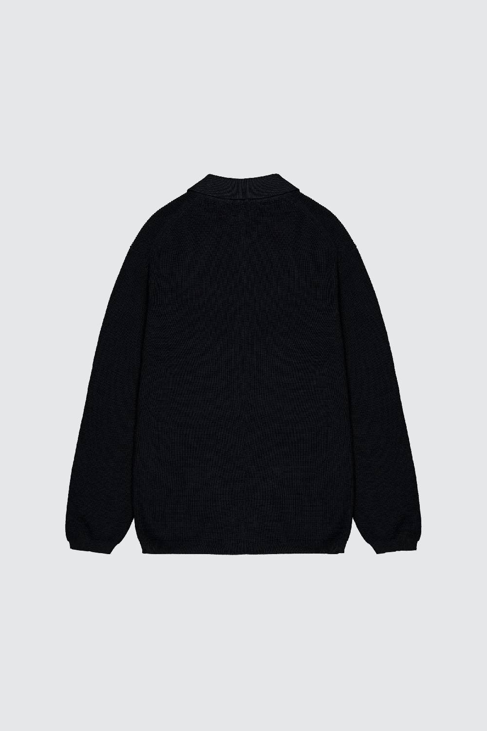 Laneus Laneus polo black in maglia a maniche lunghe Promozione Limitata