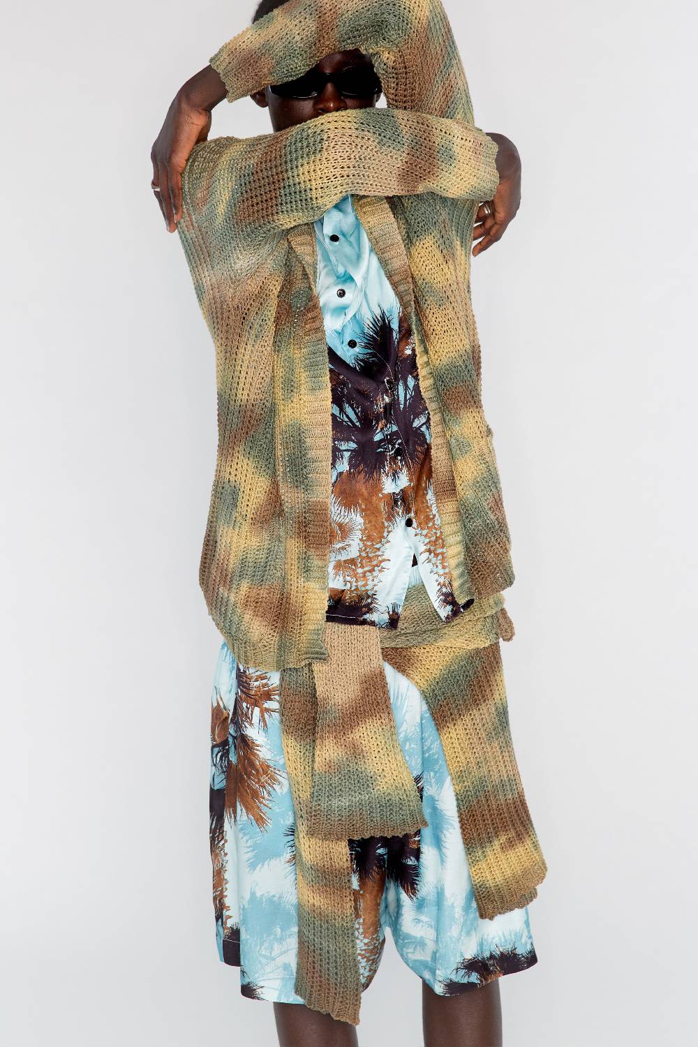 Laneus Laneus giacca tie dye camo print Lightning offer