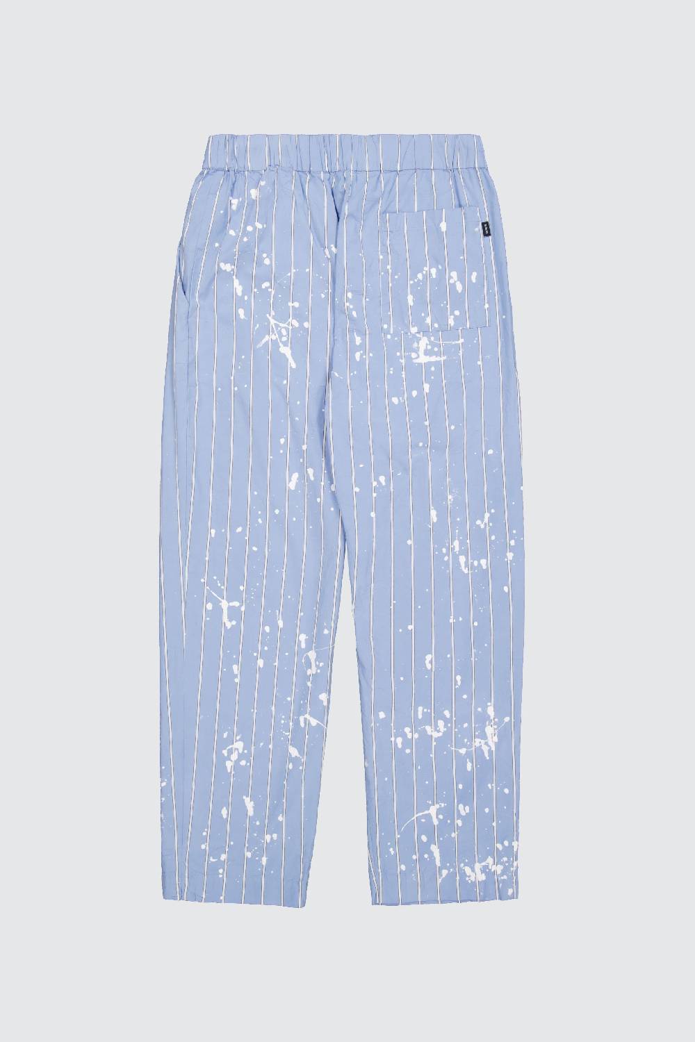 Laneus Laneus pantaloni light blue print effect Sconto