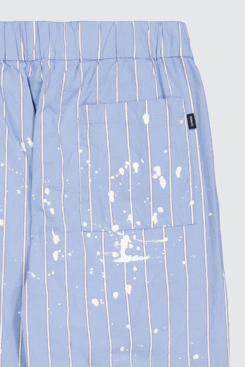 Laneus Laneus pantaloni light blue print effect Sconto