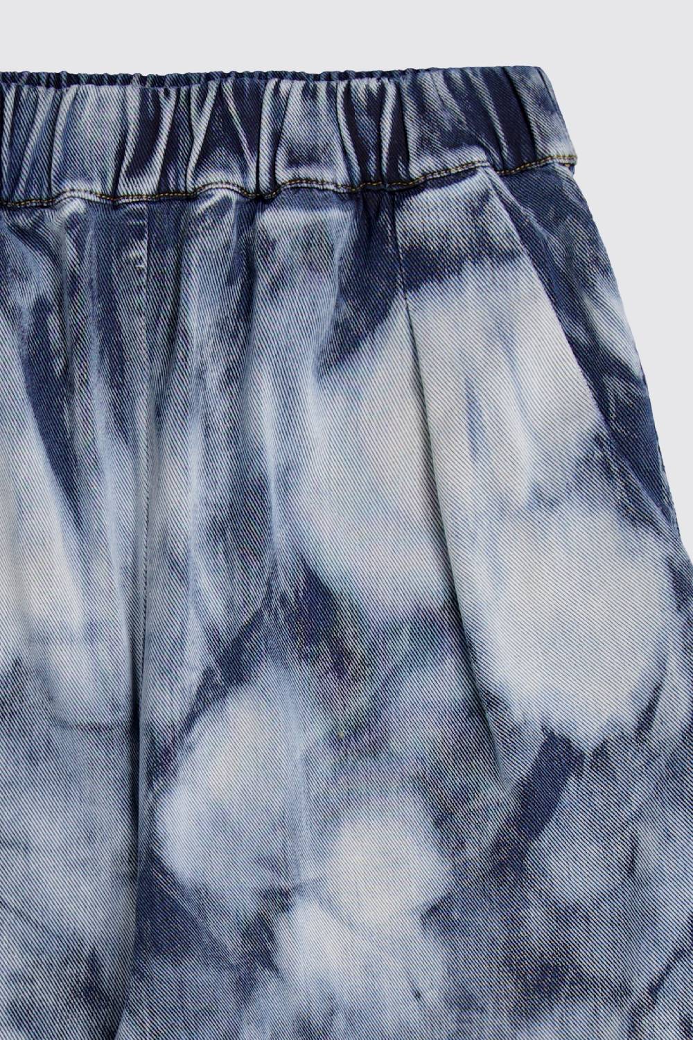 Laneus Laneus bleached denim short Offerte stagionali