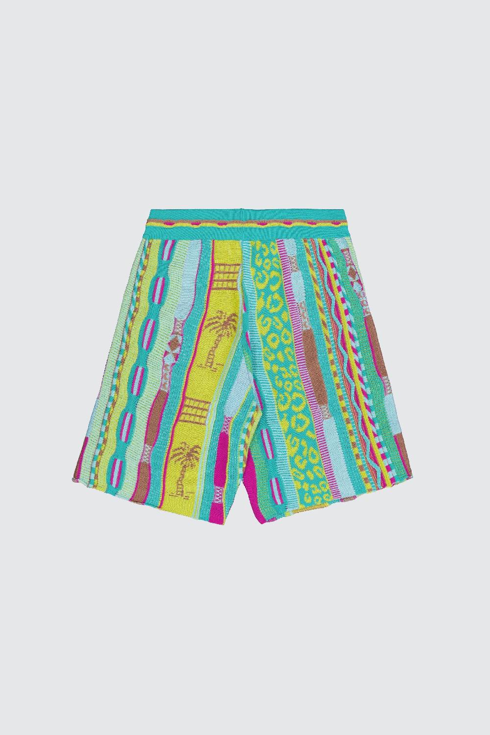 Laneus Laneus bermuda turquoise in jacquard multicolor Hotsell