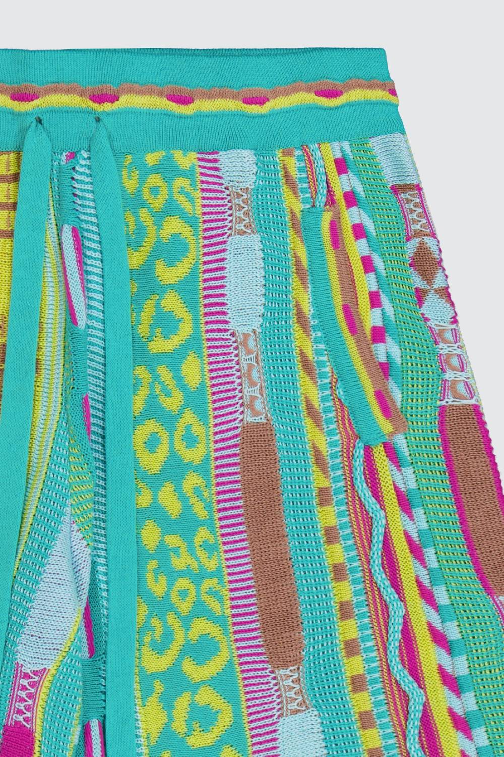 Laneus Laneus bermuda turquoise in jacquard multicolor Hotsell