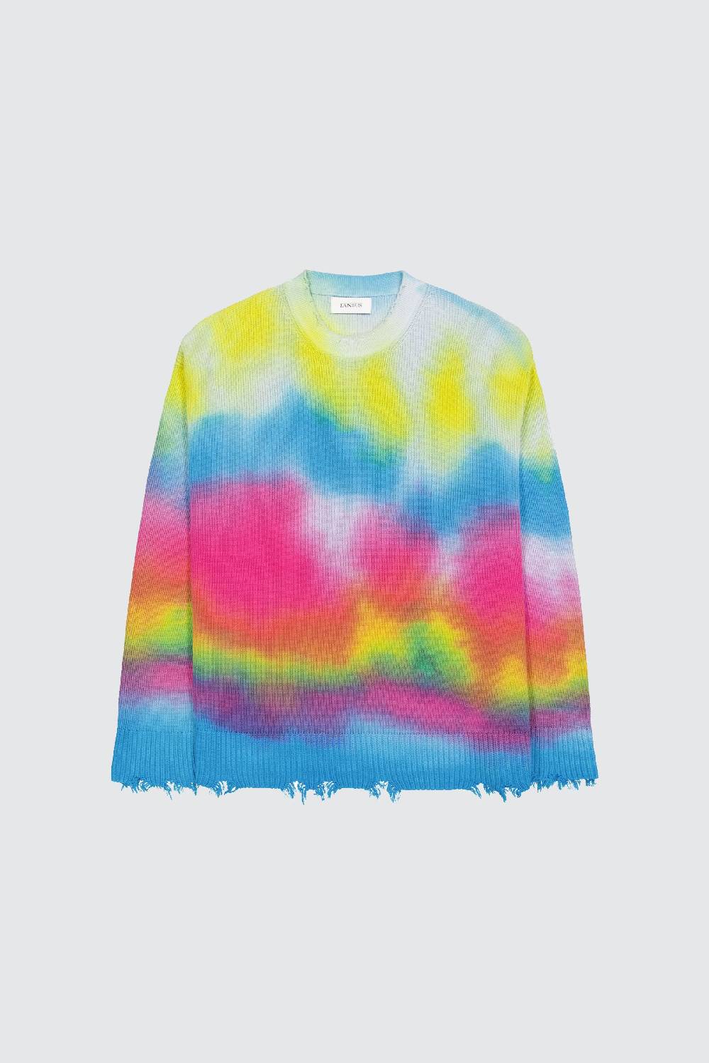 Laneus Laneus maglia tie dye print Vendite Flash