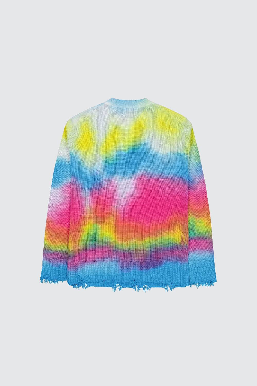 Laneus Laneus maglia tie dye print Vendite Flash