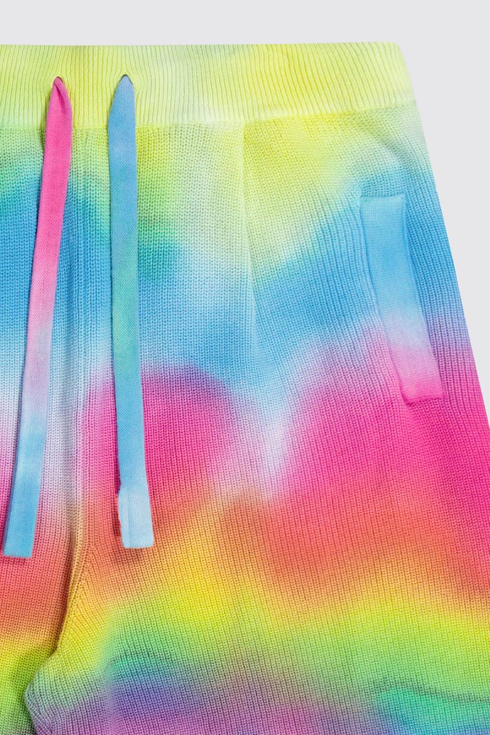 Laneus Laneus bermuda tie dye in maglia effetto destroyed Negozio