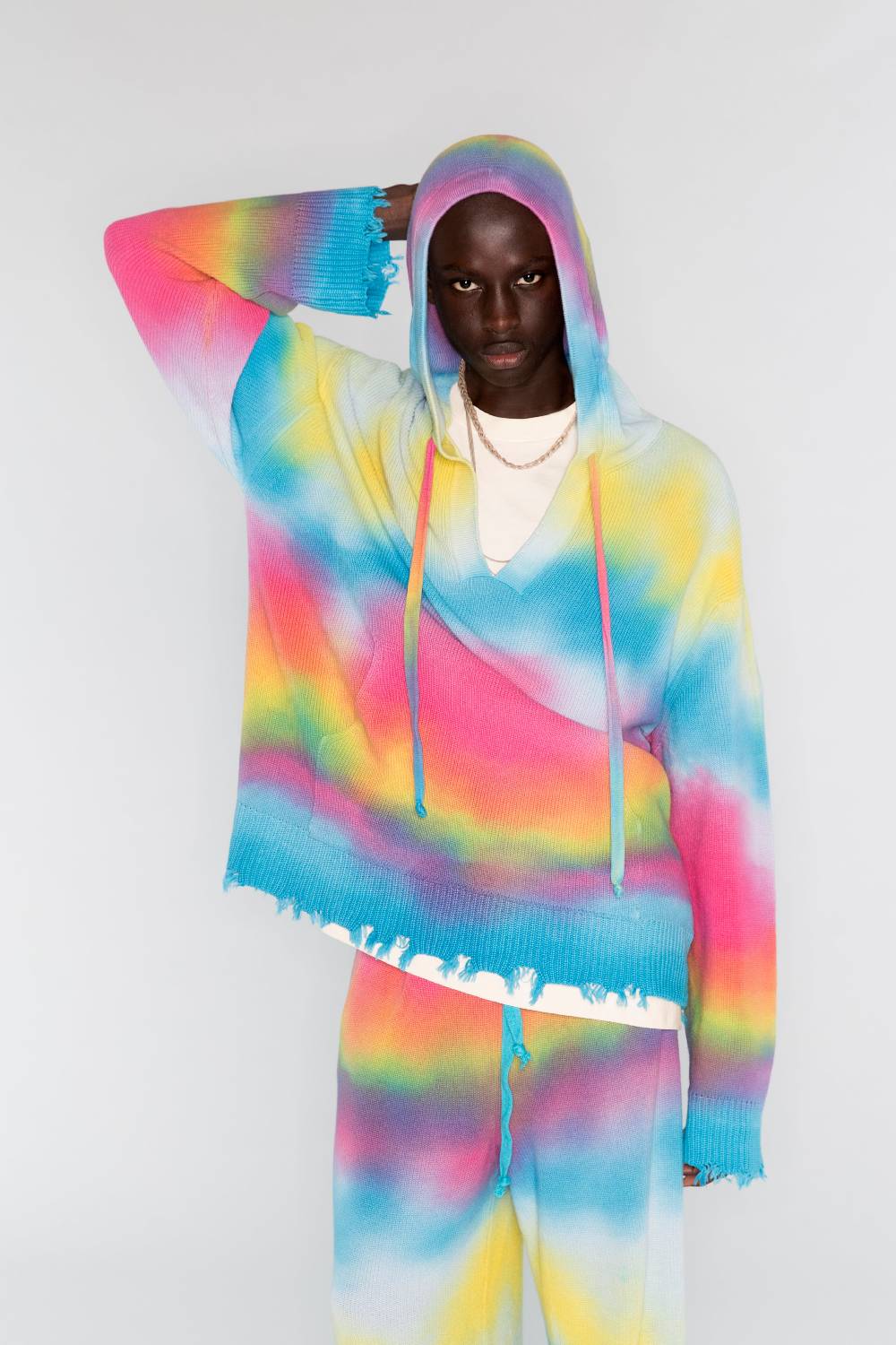 Laneus Laneus felpa tye die Moda