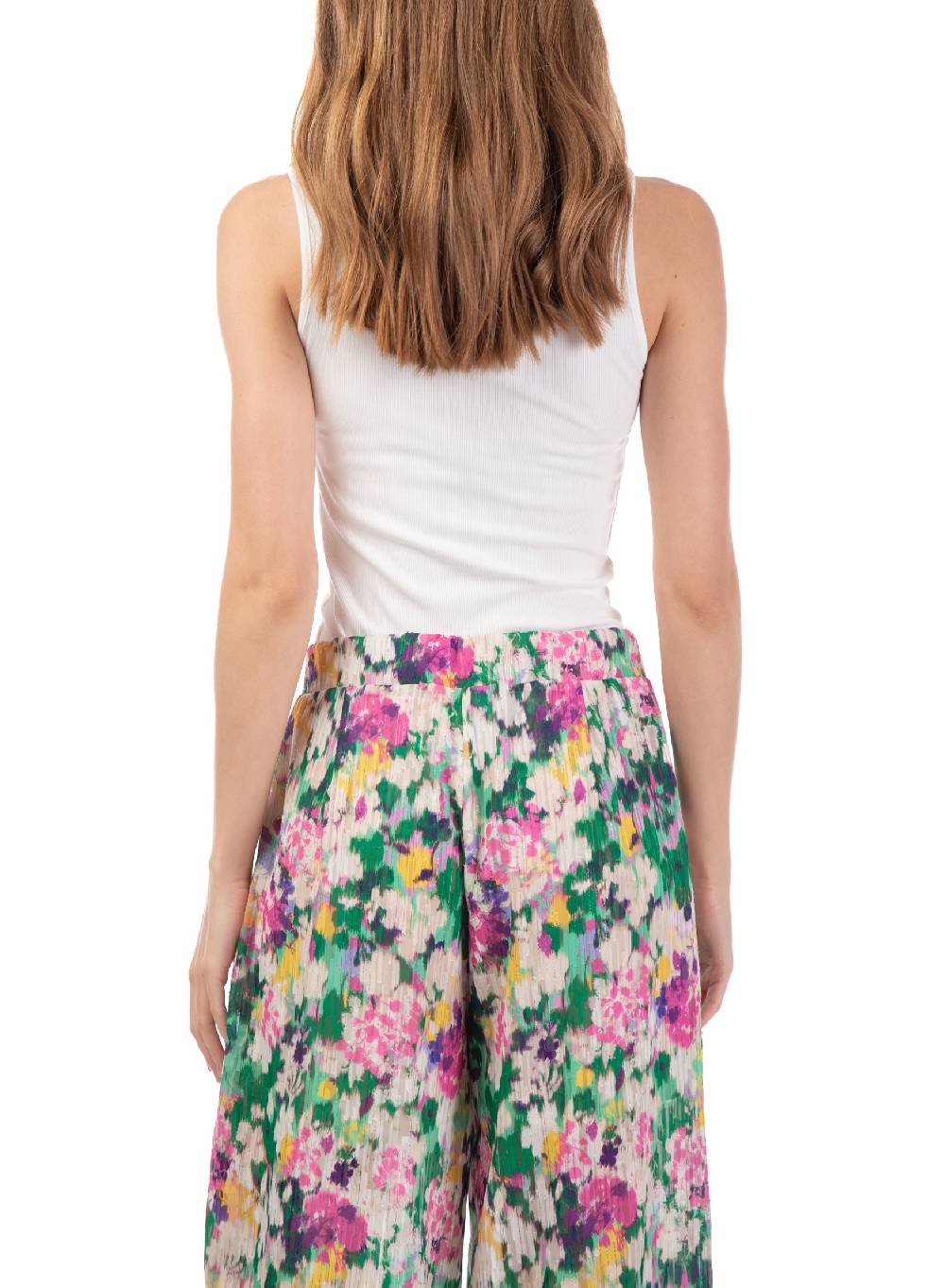 Le Volière Pantalone ampio floreale Shopping Online