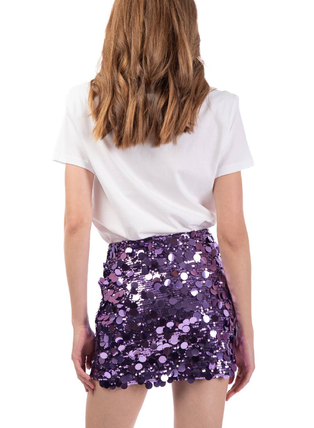 Le Volière T-shirt bianca 'Happy is the new black' Saldi
