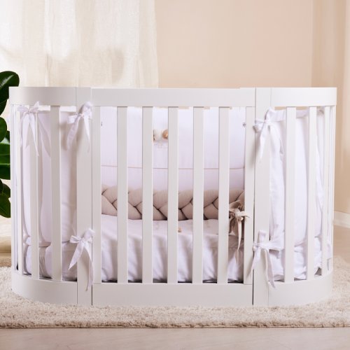 Nanán Culla ovale con kit trasformazione in lettino ed in poltroncine 2025