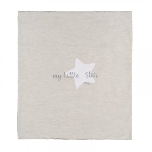 Nanán Copertina per carrozzina grigia in jersey "My little star" Vendita Calda