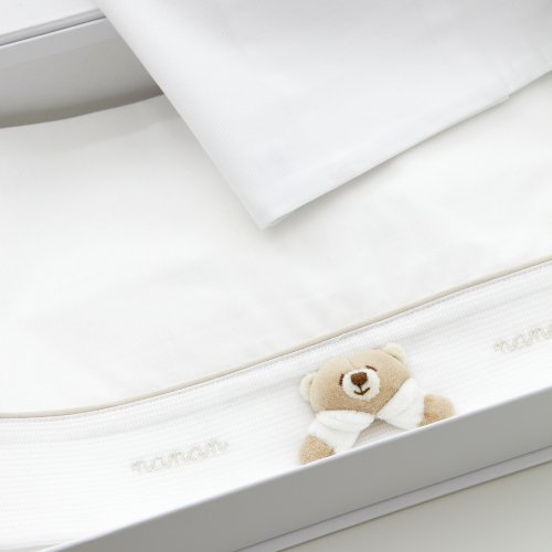 Nanán Lenzuola per lettino Set 3pz Tato linea Bianca Moda