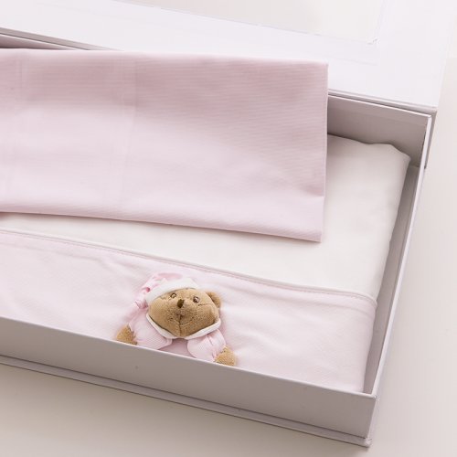 Nanán Puccio "Sei la mia Stella" Set Lenzuola Carrozzina Rosa Shopping online