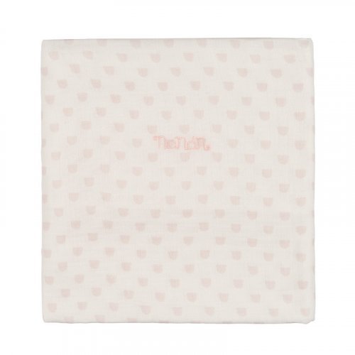 Nanán Mussola all over rosa 120x120 cm Sottocosto