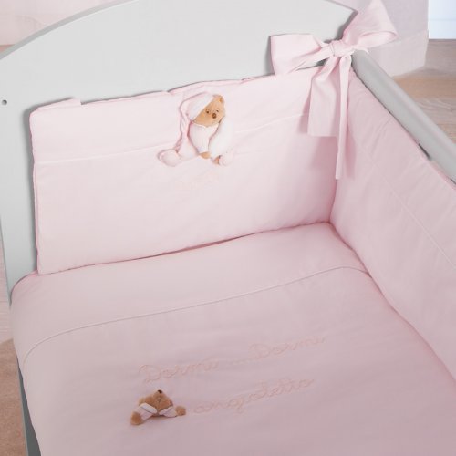 Nanán Set Rivestimento Co-sleeping Puccio Rosa Outlet