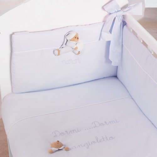 Nanán Set Rivestimento Co-sleeping Puccio Azzurro In Vendita