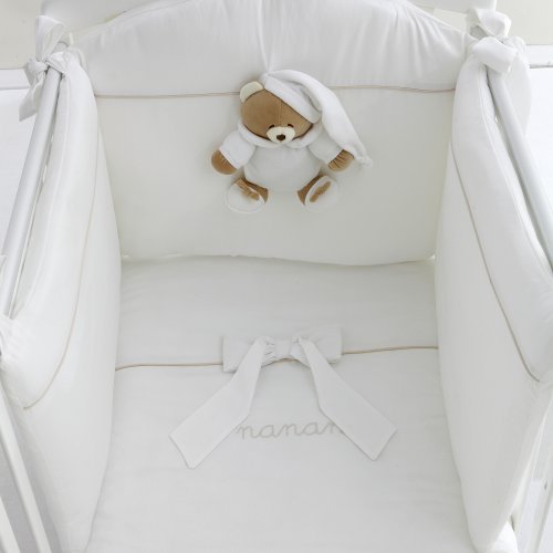 Nanán Set Piumone e Paracolpi 4pz Tato linea Bianca Hotsell