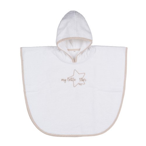Nanán Accappatoio poncho beige "My little star" Pezzi Unici