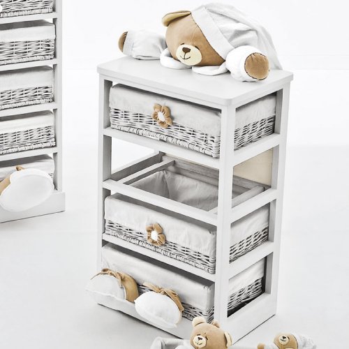 Nanán Mobile 4 cassetti Tato bianco Offerta Giorno del Papà