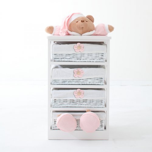 Nanán Mobile 4 cassetti Puccio Rosa Offerta San Valentino
