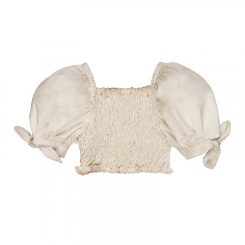 Nanán Blusa in punto smock panna Offerta Giorno del Papà