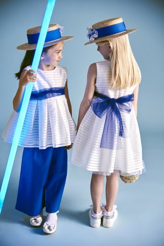 Nanán Blusa smanicata blu Offerte esclusive