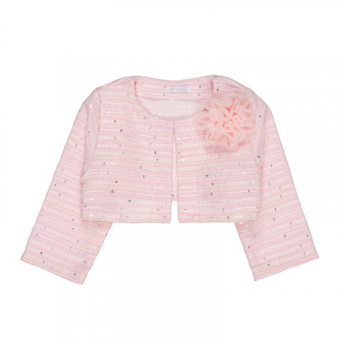 Nanán Cardigan rosa con rosa ACQUISTA ORA