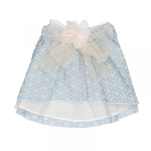 Nanán Gonna in sangallo azzurro Super sconto
