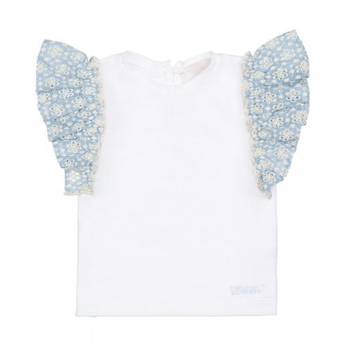 Nanán T-Shirt con frappa azzurra Hotsell