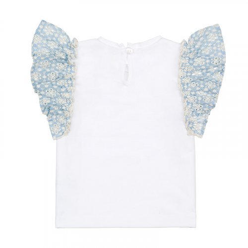 Nanán T-Shirt con frappa azzurra Hotsell