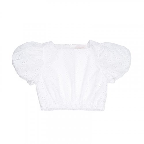 Nanán Top in sangallo bianco Vendita Economica