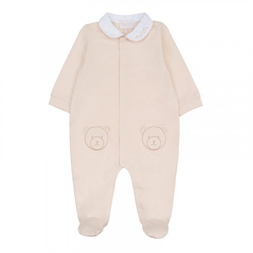 Nanán Tutina Aperta Davanti C/Colletto Beige Vendita calda