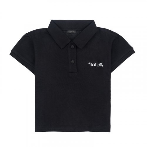 Nanán Polo Manica Corta Nera Latest fashion