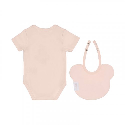 Nanán Confezione regalo beige con body + bavaglino Offerte stagionali