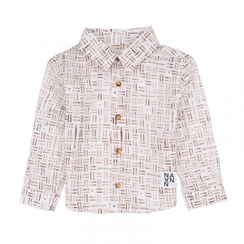 Nanán Camicia con fantasia geometrica Black Friday Prezzi