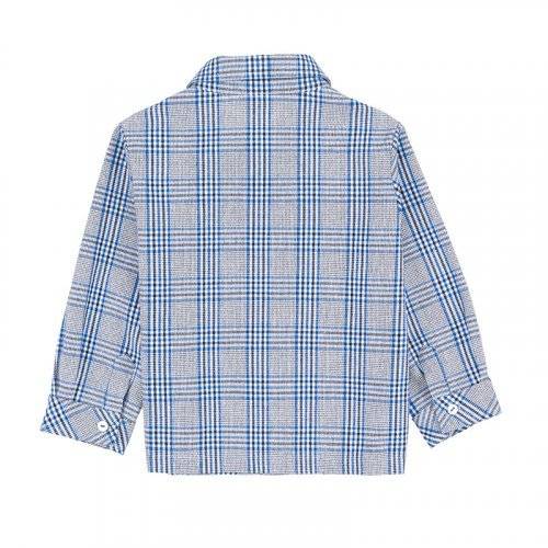 Nanán Giacca/camicia scozzese blu 50% di sconto per tempo limitato