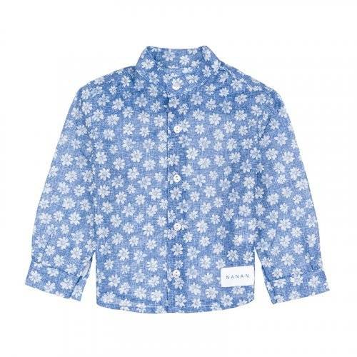 Nanán Camicia coreana azzurra Italy