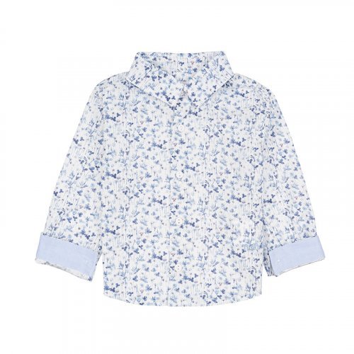 Nanán Camicia blu a fiori In Linea