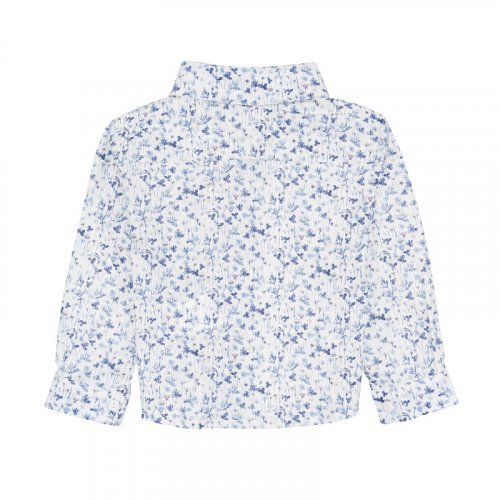 Nanán Camicia blu a fiori In Linea