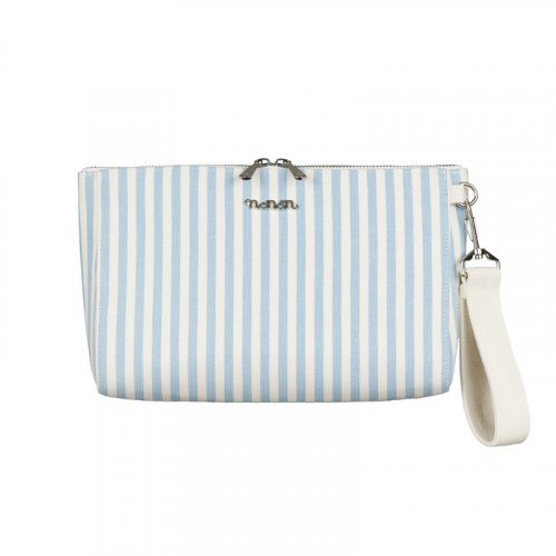 Nanán Pochette canvas azzurra Officina