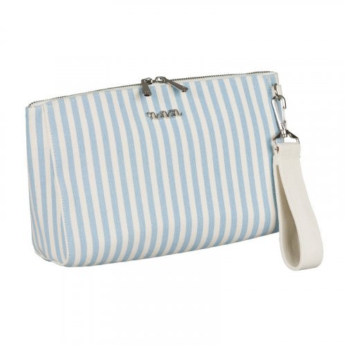Nanán Pochette canvas azzurra Officina
