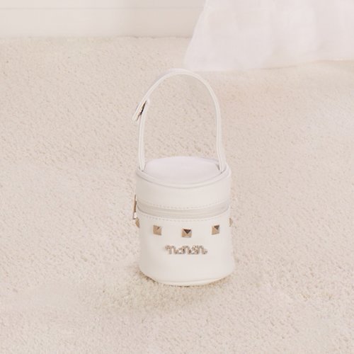 Nanán Portaciuccio bianco con borchie Shopping Online