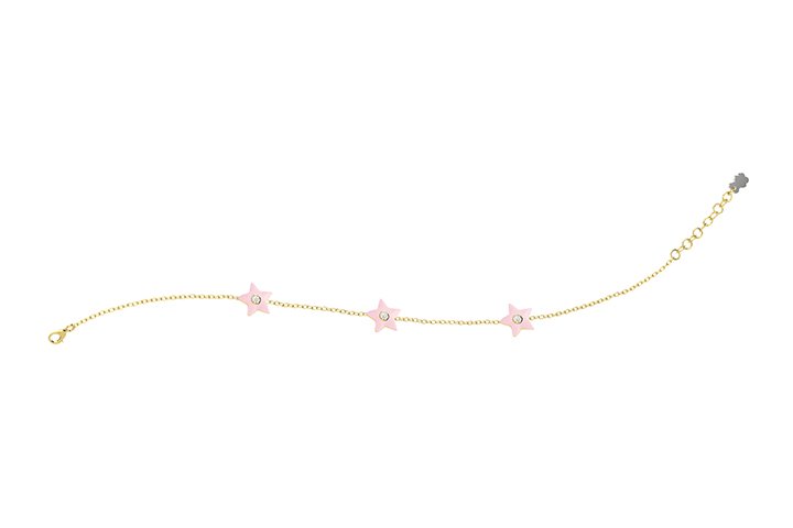 Nanán Bracciale Stelle Rosa Argento Negozio