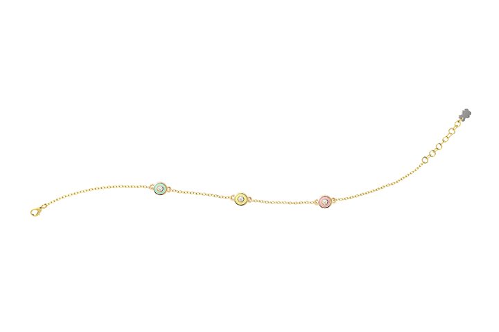Nanán Bracciale Charms Colorati Argento Moda