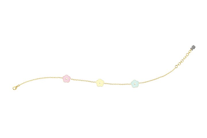 Nanán Bracciale Fiori Colorati Argento Spedizione gratuita