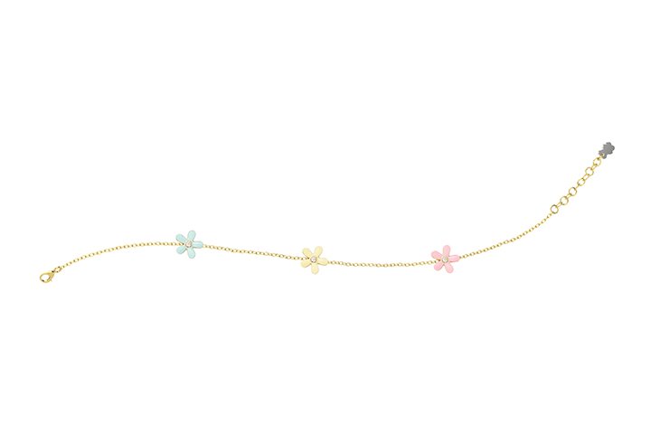 Nanán Bracciale Margherite Colorate Argento Sconto di tempo limitato