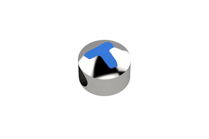 Nanán Cursore lettera azzurra T - Ag 925 Black Friday